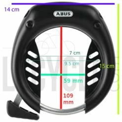 Antivol De Cadre à Clés Shield 5650 ABUS 9 Antivol De Cadre à Clés Shield 5650 ABUS -Promos Accessoires guidon Magasin antivol de cadre a cles shield 5650 abus full 4