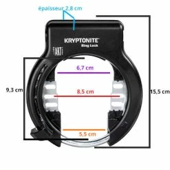 Antivol De Cadre Rétractable Kryptonite Compatible Plug In 7 Antivol De Cadre Rétractable Kryptonite Compatible Plug In -Promos Accessoires guidon Magasin antivol de cadre retractable kryptonite compatible plug in full 4