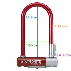 Antivol Vélo Kryptolok Mini 7 Rouge - Kryptonite 9 Antivol Vélo Kryptolok Mini 7 Rouge - Kryptonite -Promos Accessoires guidon Magasin antivol velo kryptolok mini 7 rouge kryptonite full 4