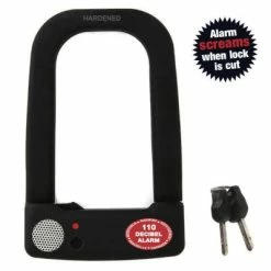 Antivol Vélo U à Clefs Avec Alarme De 110 Db Ultra Lock Alarm -Promos Accessoires guidon Magasin antivol velo u a clefs avec alarme de 110 db ultra lock alarm full 3