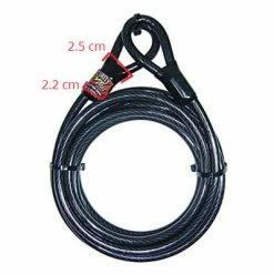 Câble Pour Vélo Antivol Long 5 Mètres POINT -Promos Accessoires guidon Magasin cable pour velo antivol long 5 metres point full 3