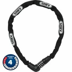 Chaîne Antivol Vélo à Code 75 Cm Maillon 5 Mm 5805C Abus