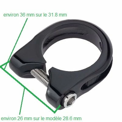 Brandless Collier De Serrage Tige De Selle Noir 2 Brandless Collier De Serrage Tige De Selle Noir – Image 2