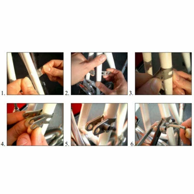 Colliers De Fixation Porte-bagages Pour Haubans Sans Trous Tubus 4 Colliers De Fixation Porte-bagages Pour Haubans Sans Trous Tubus – Image 4