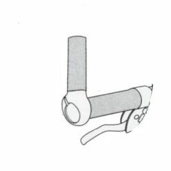 Brandless Cornes De Guidon De Vélo Noir Aluminium 110 Mm -Promos Accessoires guidon Magasin cornes de guidon de velo noir aluminium 110 mm full 4