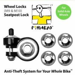 Antivols De Roue Avec Axe Plein M9 Et M10 Et Collier De Selle Pinhead