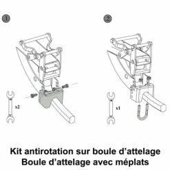 Mottez Kit Antirotation Pour Boule D'attelage -Promos Accessoires guidon Magasin kit antirotation pour boule d attelage full 5