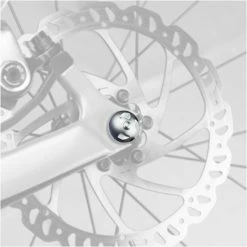 Antivols Pour Roue Avant Et Arrière Avec Axe à Serrage Rapide Pinhead -Promos Accessoires guidon Magasin lot de 2 verrous a relachement rapide verrous pour roues 2