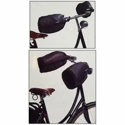 Manchons Basil Noirs En Cuir Végétal Sur Guidon Vélo -Promos Accessoires guidon Magasin manchons basil noirs en cuir vegetal sur guidon velo full 6