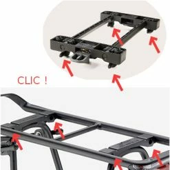 Plaque D'adaptation Snapit Sur Porte Bagage Racktime -Promos Accessoires guidon Magasin plaque d adaptation snapit sur porte bagage racktime full 6