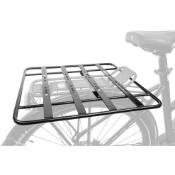 Plaque De Support Sur Porte Bagage Vélo Large M-Wave Racky -Promos Accessoires guidon Magasin plaque portbagage messingschlager