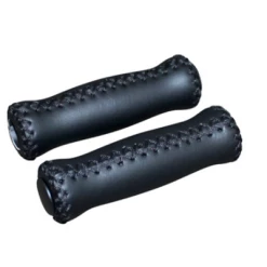 Dk Poignées Guidon Vélo Noir Imitation Cuir