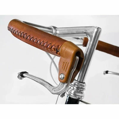 Poignées Vélo En Cuir Marron à Coudre VeloOrange 1 Poignées Vélo En Cuir Marron à Coudre VeloOrange