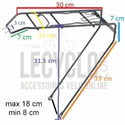 Point Porte Bagage Arrière Noir Pour Vélo 26 Pouces -Promos Accessoires guidon Magasin porte bagage arriere noir pour velo 26 pouces full 4