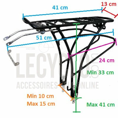 Monz Porte Bagage Arrière Pour Vélo De 24 à 28 Pouces 2 Monz Porte Bagage Arrière Pour Vélo De 24 à 28 Pouces – Image 2