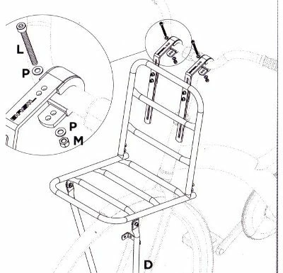 Porte Bagage Avant Large Du Vélo BASIL 2 Porte Bagage Avant Large Du Vélo BASIL – Image 2