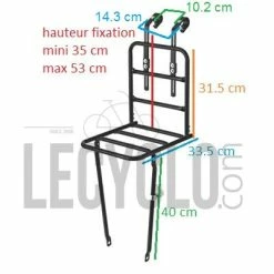 Porte Bagage Avant Large Du Vélo BASIL 6 Porte Bagage Avant Large Du Vélo BASIL -Promos Accessoires guidon Magasin porte bagage avant large du velo basil full 3