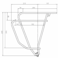 Porte Bagage De Vélo TUBUS Logo Evo Noir -Promos Accessoires guidon Magasin porte bagage de velo tubus logo evo noir full 5