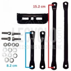 Porte Bagage Noir Charge 35 Kg Vélo Steco -Promos Accessoires guidon Magasin porte bagage noir charge 35 kg velo steco full 4