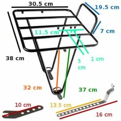 Porte-bagages Avant Noir Pour Vélo Frontière - BLB 11 Porte-bagages Avant Noir Pour Vélo Frontière - BLB -Promos Accessoires guidon Magasin porte bagages avant noir pour velo frontiere blb full 6