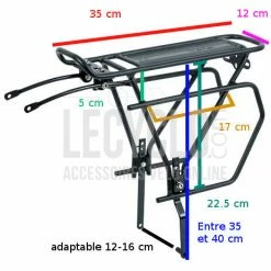ZEFAL Porte-bagages Vélo Frein à Disque 26-29 Pouces Raider R70 Zéfal -Promos Accessoires guidon Magasin porte bagages velo frein a disque 26 29 pouces raider r70 zefal full 3