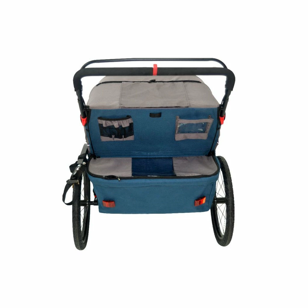 Remorque Vélo Enfant Poussette 2 Places 3-In-1 Ax.Bike 4 Remorque Vélo Enfant Poussette 2 Places 3-In-1 Ax.Bike – Image 4