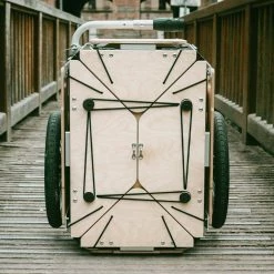 Remorque Vélo Bois Avec Coffre Modulable Flos 2425 Carette -Promos Accessoires guidon Magasin remorque velo carette flos 2