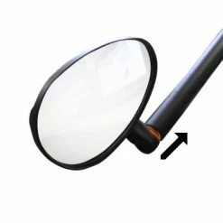Messingschlager Rétroviseur Vélo Avec Miroir Large Convexe Embout De Guidon -Promos Accessoires guidon Magasin retroviseur velo avec miroir large convexe embout de guidon full 3