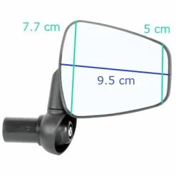 ZEFAL Rétroviseur Vélo Droit Grand Miroir Dooback 2 Zéfal -Promos Accessoires guidon Magasin retroviseur velo droit grand miroir dooback 2 zefal full 4