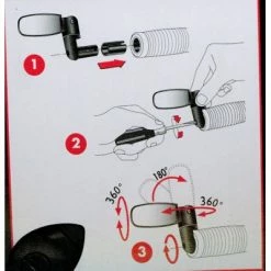 Rétroviseur Vélo Spin Zefal -Promos Accessoires guidon Magasin retroviseur velo spin zefal full 4