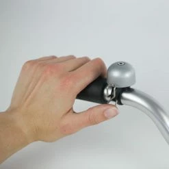 Widek Sonnette De Vélo Paperclip Mini -Promos Accessoires guidon Magasin sonnette de velo grise paperclip mini full 3