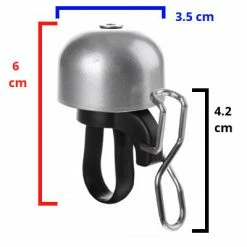 Widek Sonnette De Vélo Paperclip Mini -Promos Accessoires guidon Magasin sonnette de velo grise paperclip mini full 4